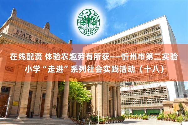 在线配资 体验农趣　劳有所获——忻州市第二实验小学“走进”系列社会实践活动（十八）